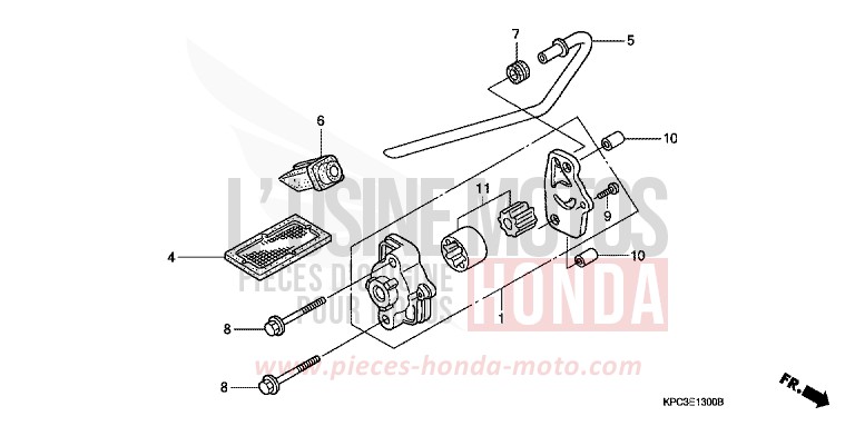 OIL PUMP for Varadero 125 MOODY BLUE METALLIC (PB296) from 2003